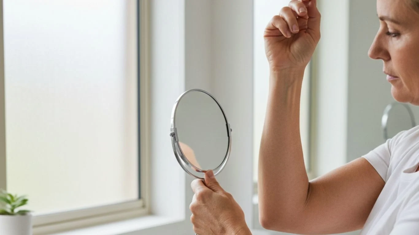 Self skin check at home for early skin cancer awareness in Canberra